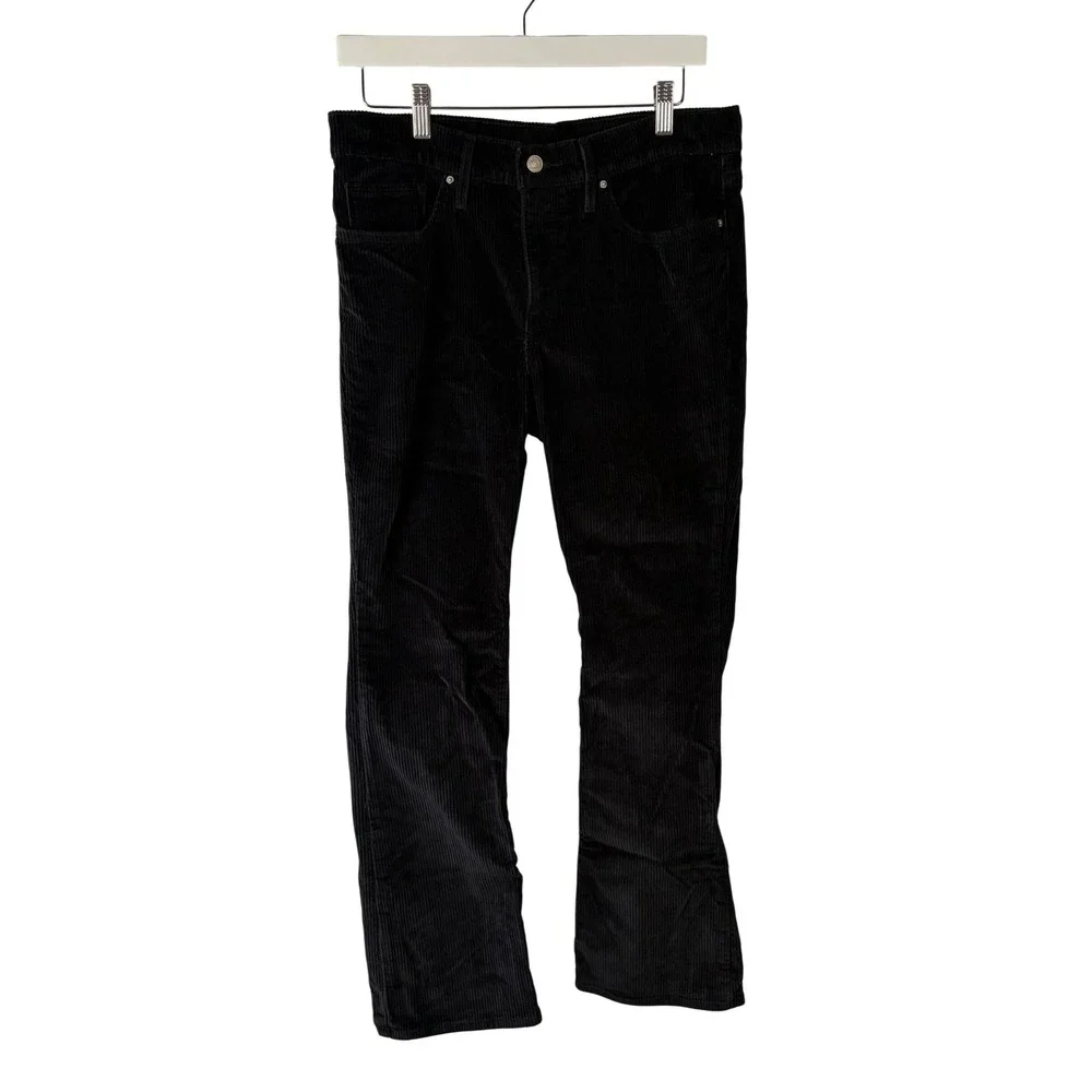 Levi's Black Corduroy Pants Mens 31x30 Slim Fit Stretch 5 Pocket Casual